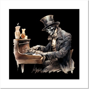 Piano player Posters and Art